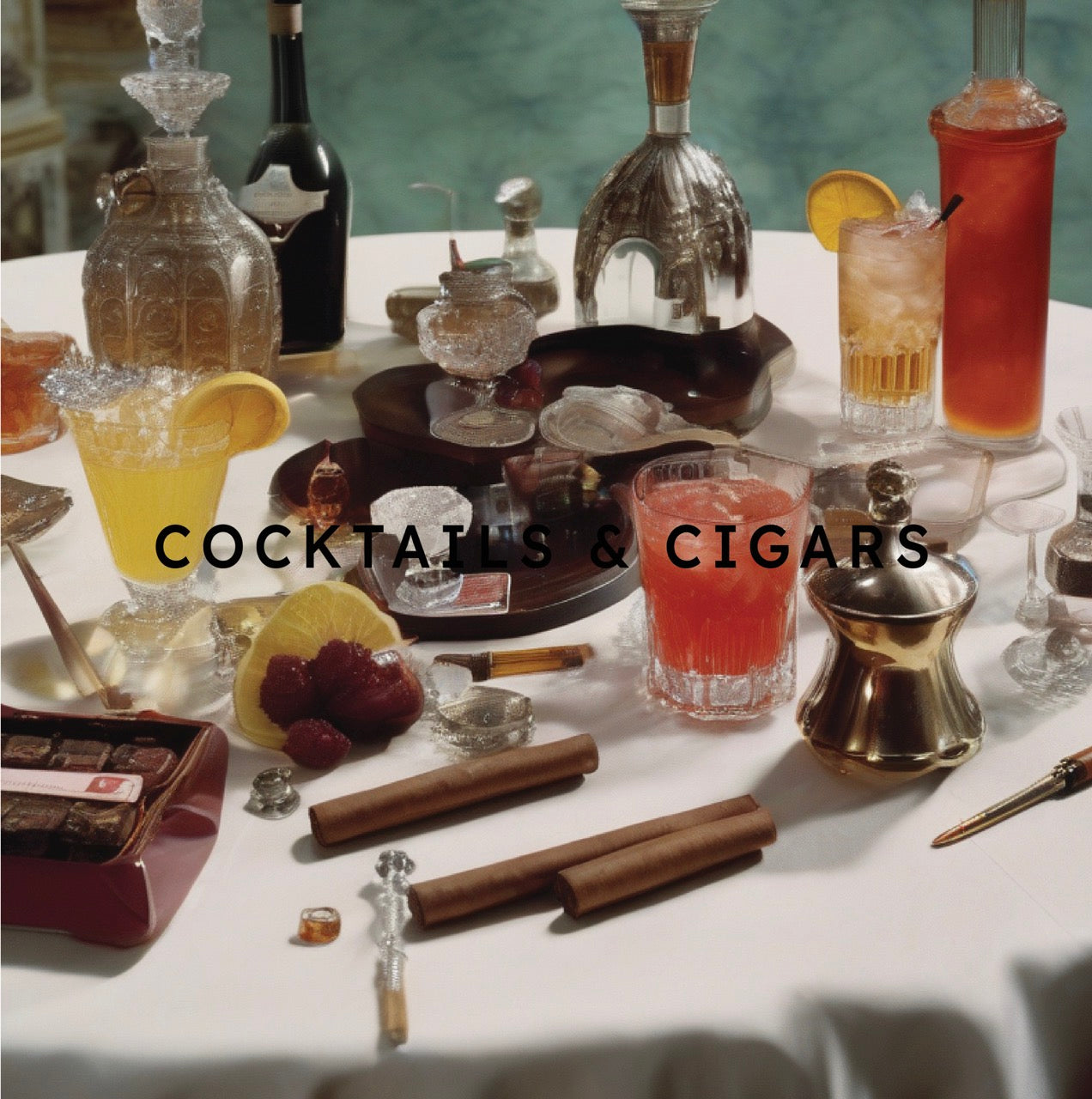 RÓ Cocktails & Cigars - scented candle - personaliseerbaar