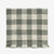 Checked kitchen towel with fringes-green