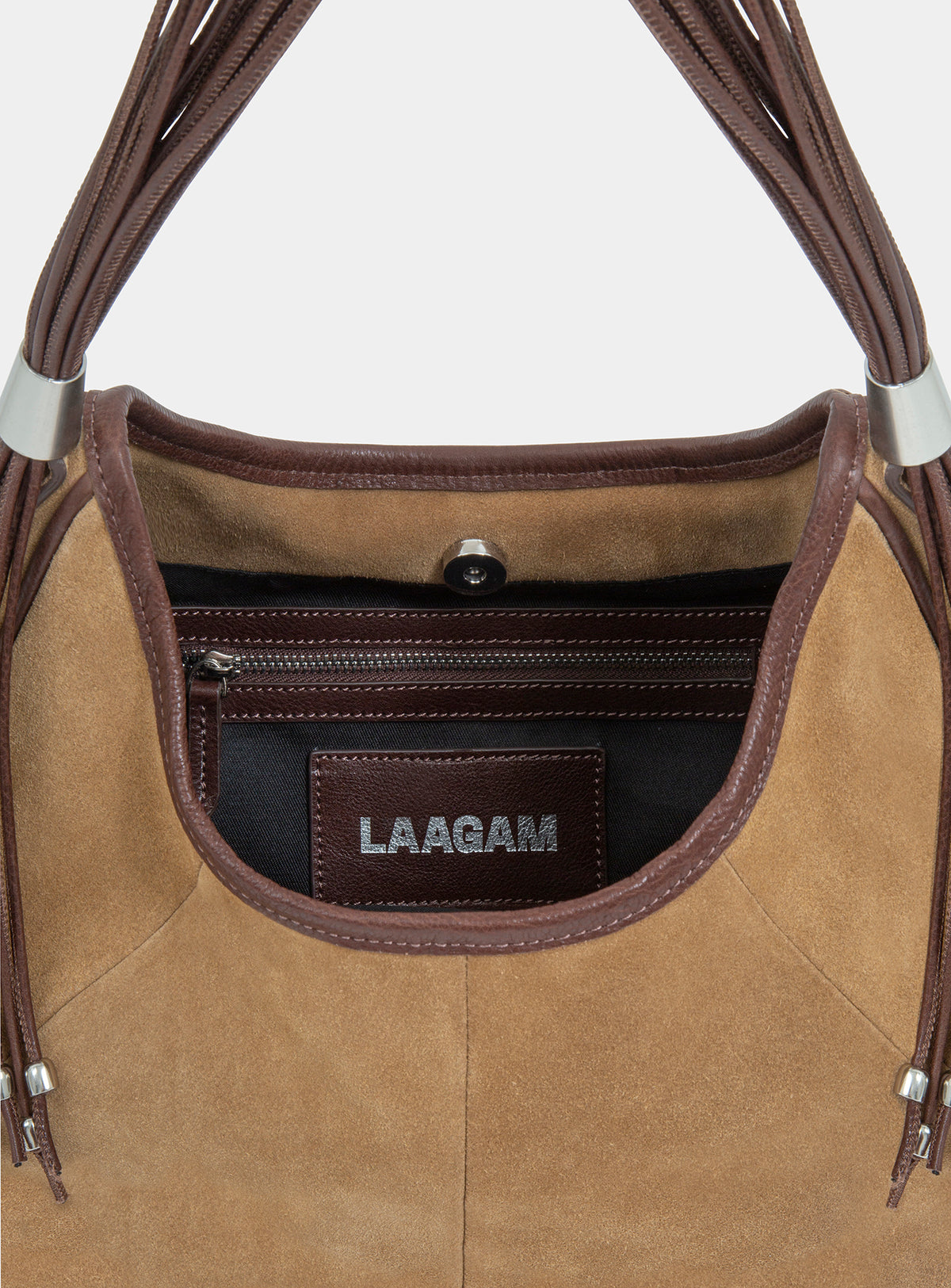 DOLLY CAMEL SUEDE BAG