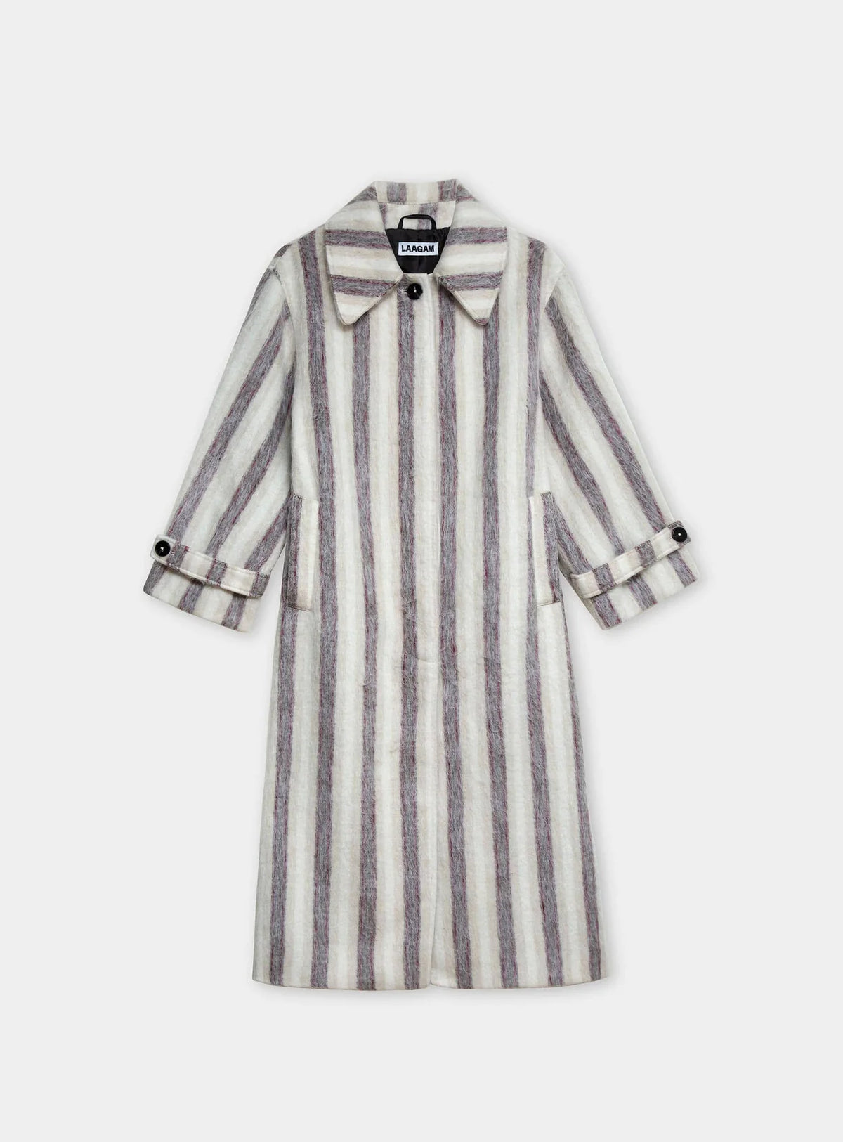 Portobello Striped Ecru Coat