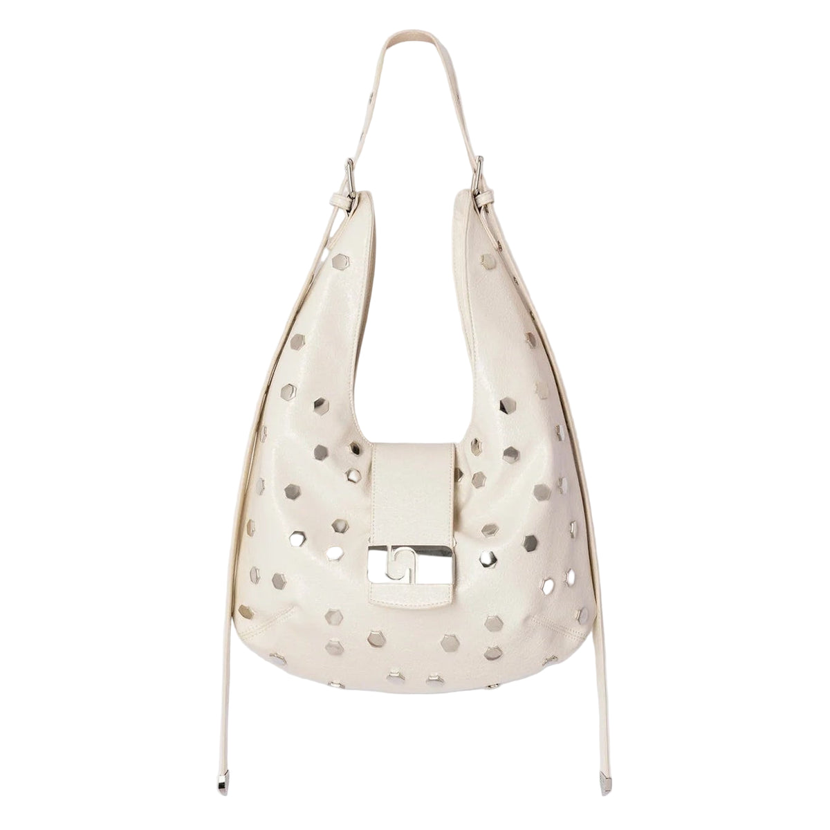 VIXEN ECRU STUDS BAG