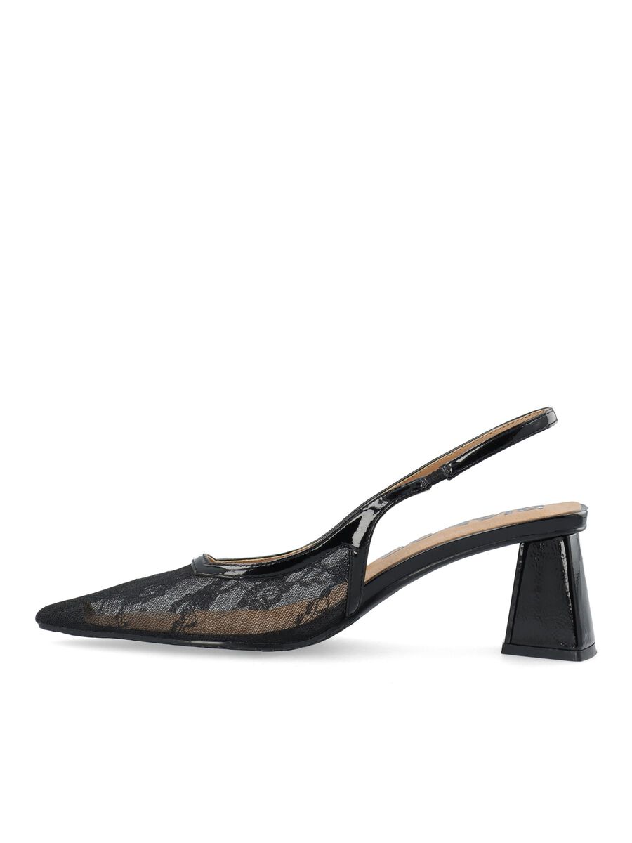 Slingback Mesh Black