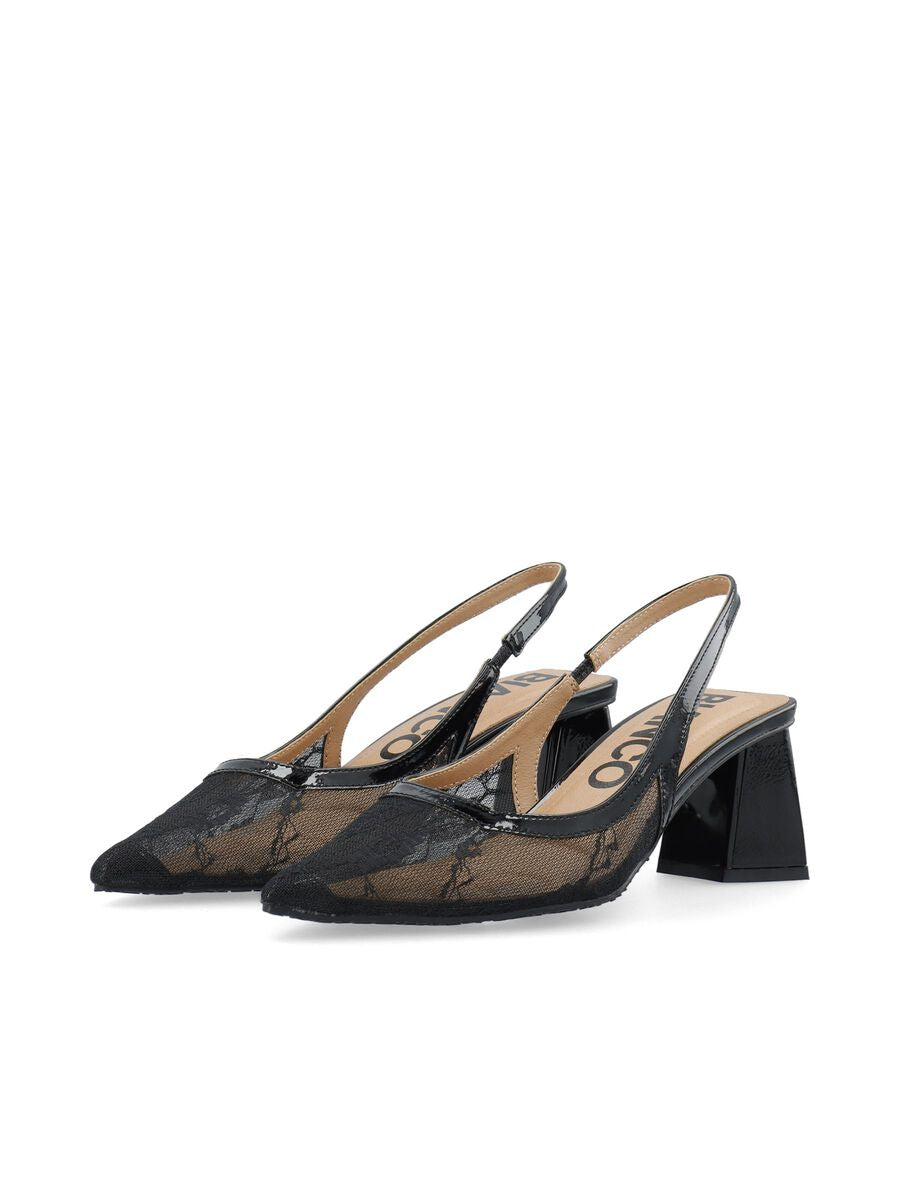 Slingback Mesh Black