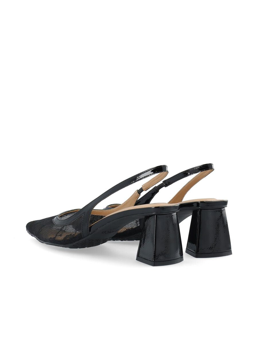 Slingback Mesh Black