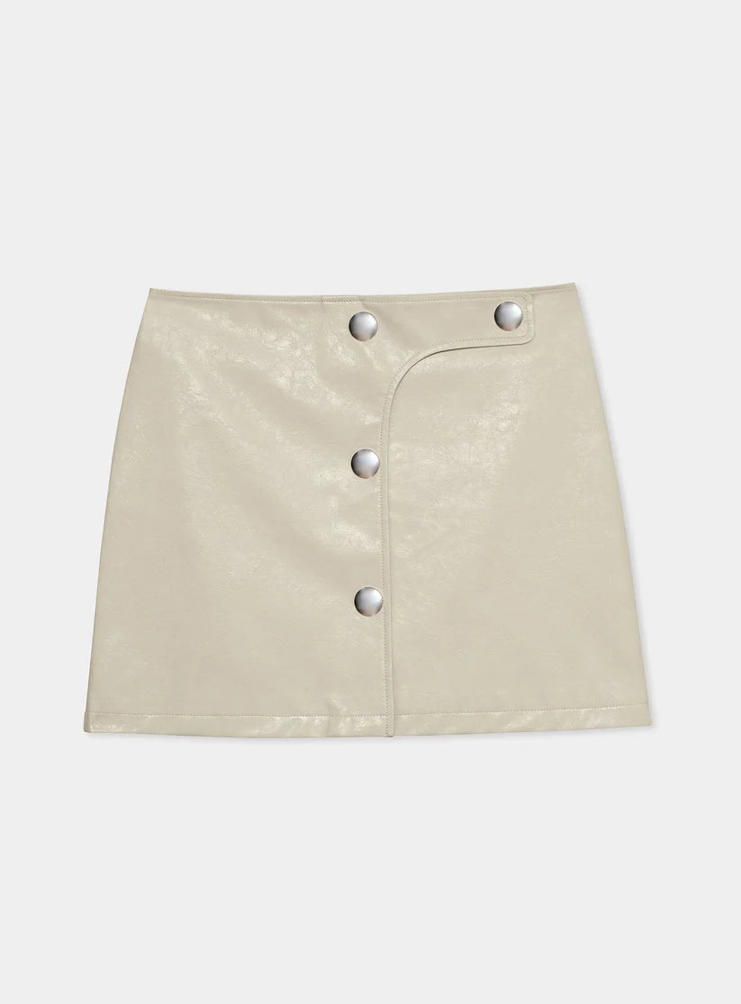 Lena ecru short skirt