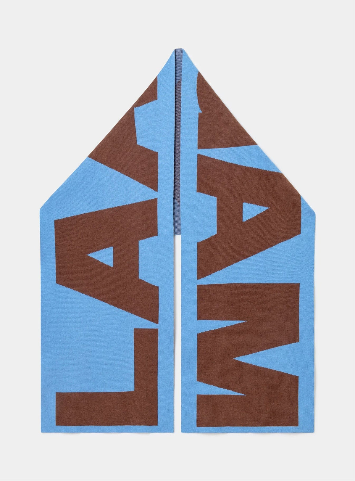 LAAGAM Damson Blue Logo Scarf