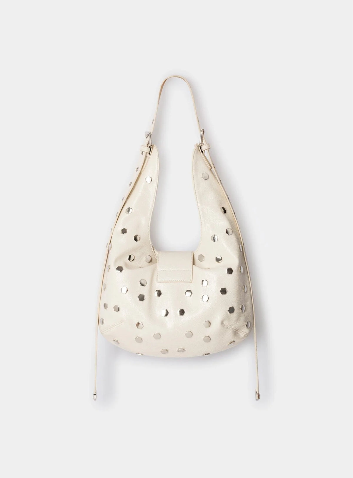 VIXEN ECRU STUDS BAG