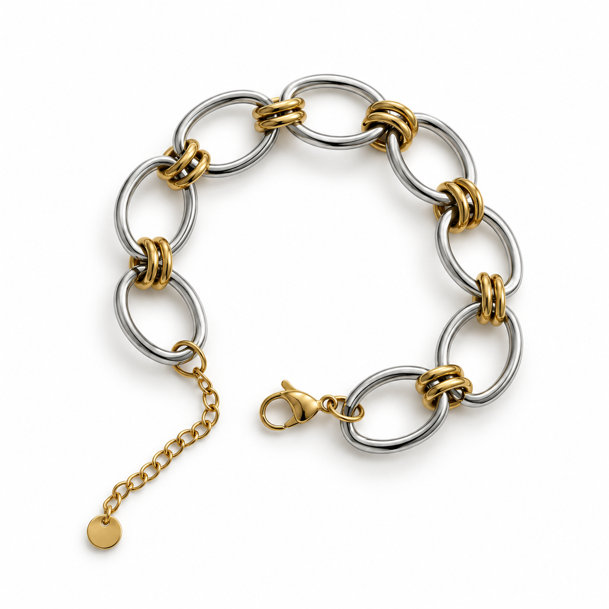 Chunky Bracelet Silver/Gold