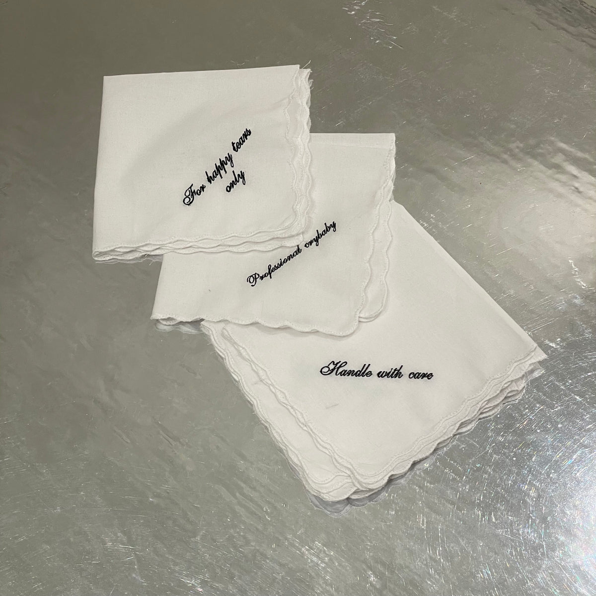 Embroidered Tissue/Cocktail Napkin