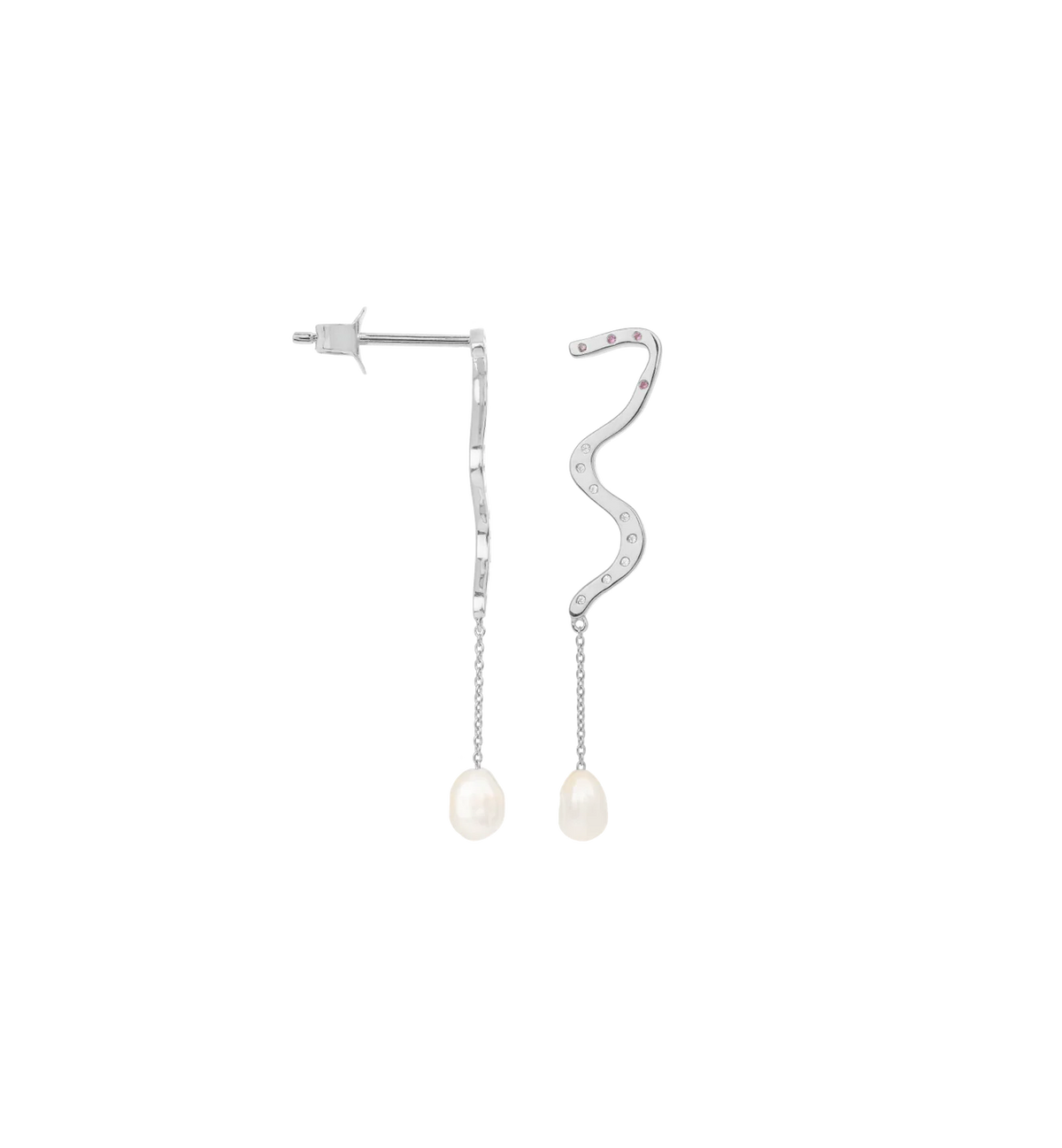 A+N Milky Way Chain Stud Silver