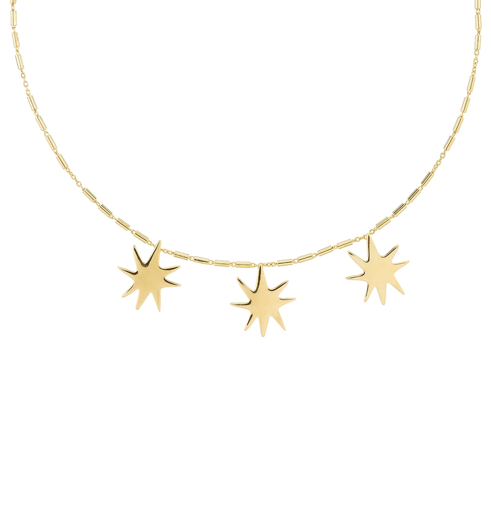 A+N Stars Aligned Necklace Gold Plated
