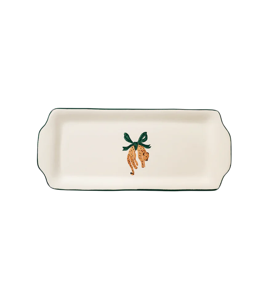 Hanging Leopard Serving Platter