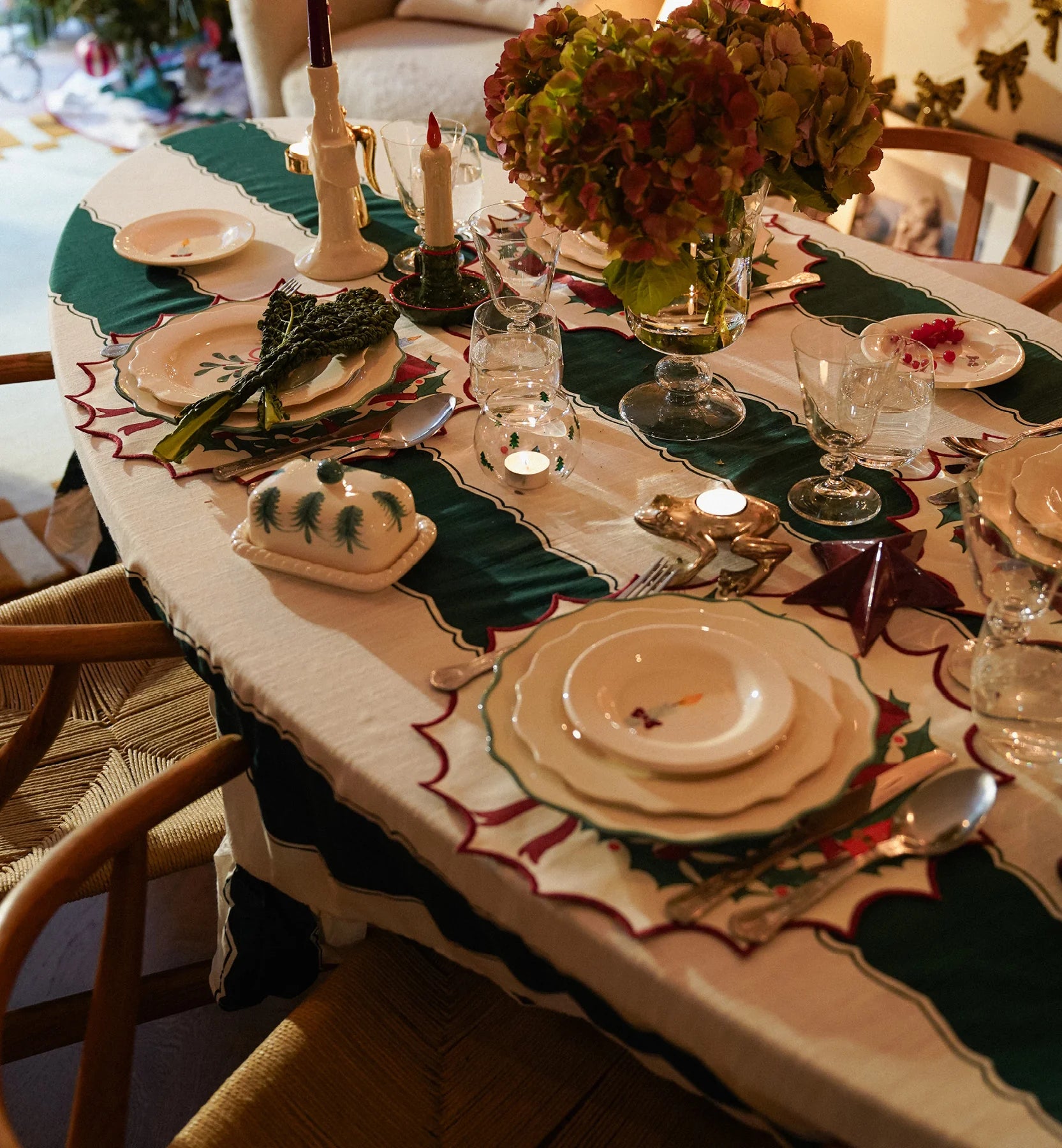 Forest Ruffle Tablecloth