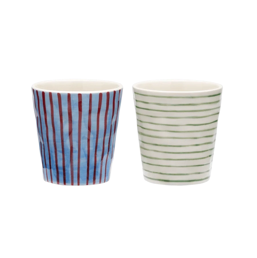 Stripe Affair Coffee Cup Set of 2