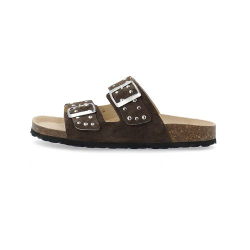 BIAMIAMI Studded Slides suede