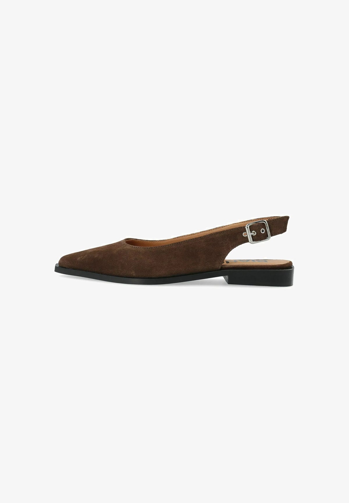 BIAVICTORIA Slingback ballerina's brown suede