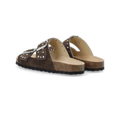 BIAMIAMI Studded Slides suede