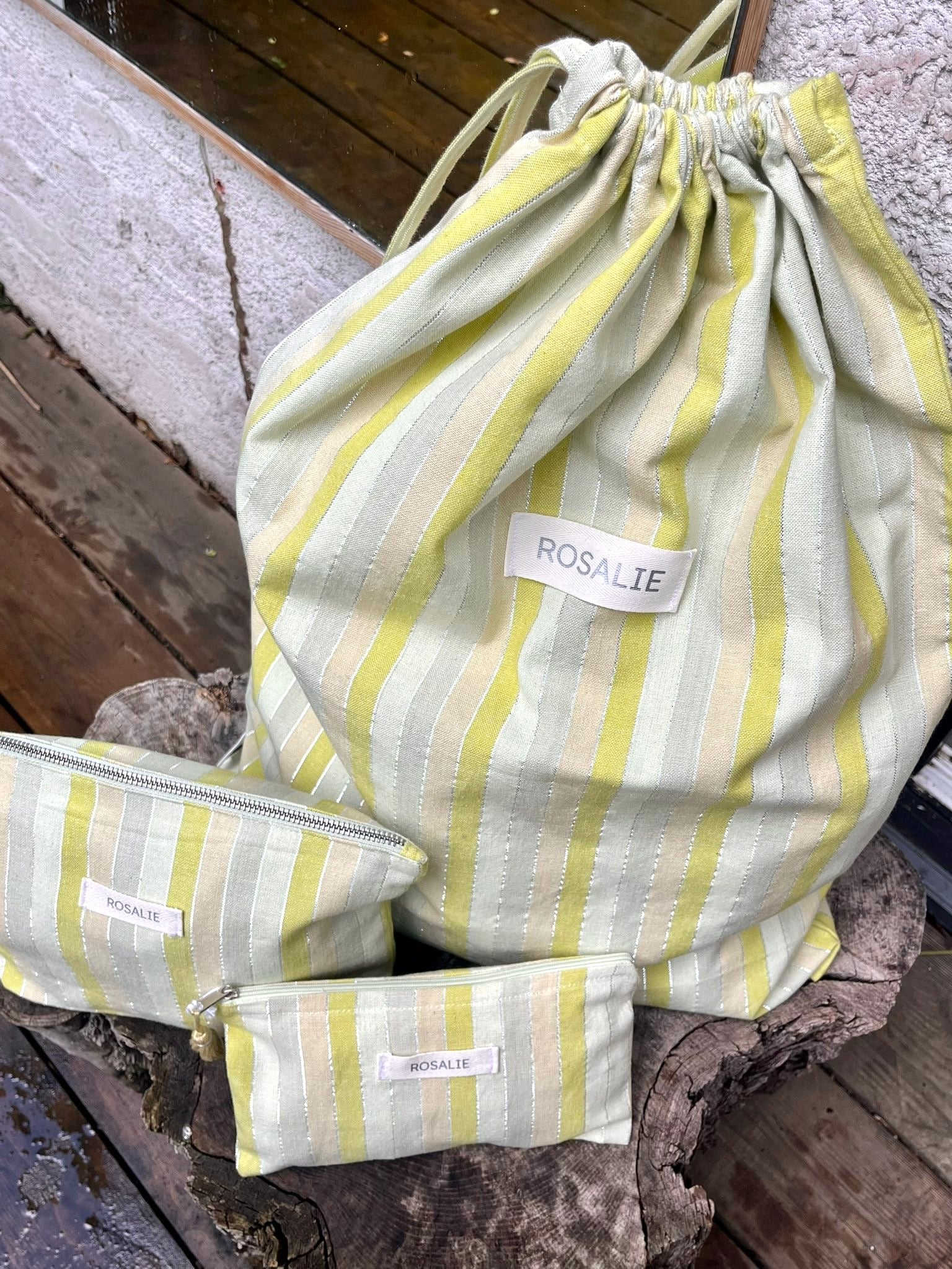 APRIL GIFT IDEA: SET Laundrybag+Toiletrybag+Pouch = customization FOR FREE