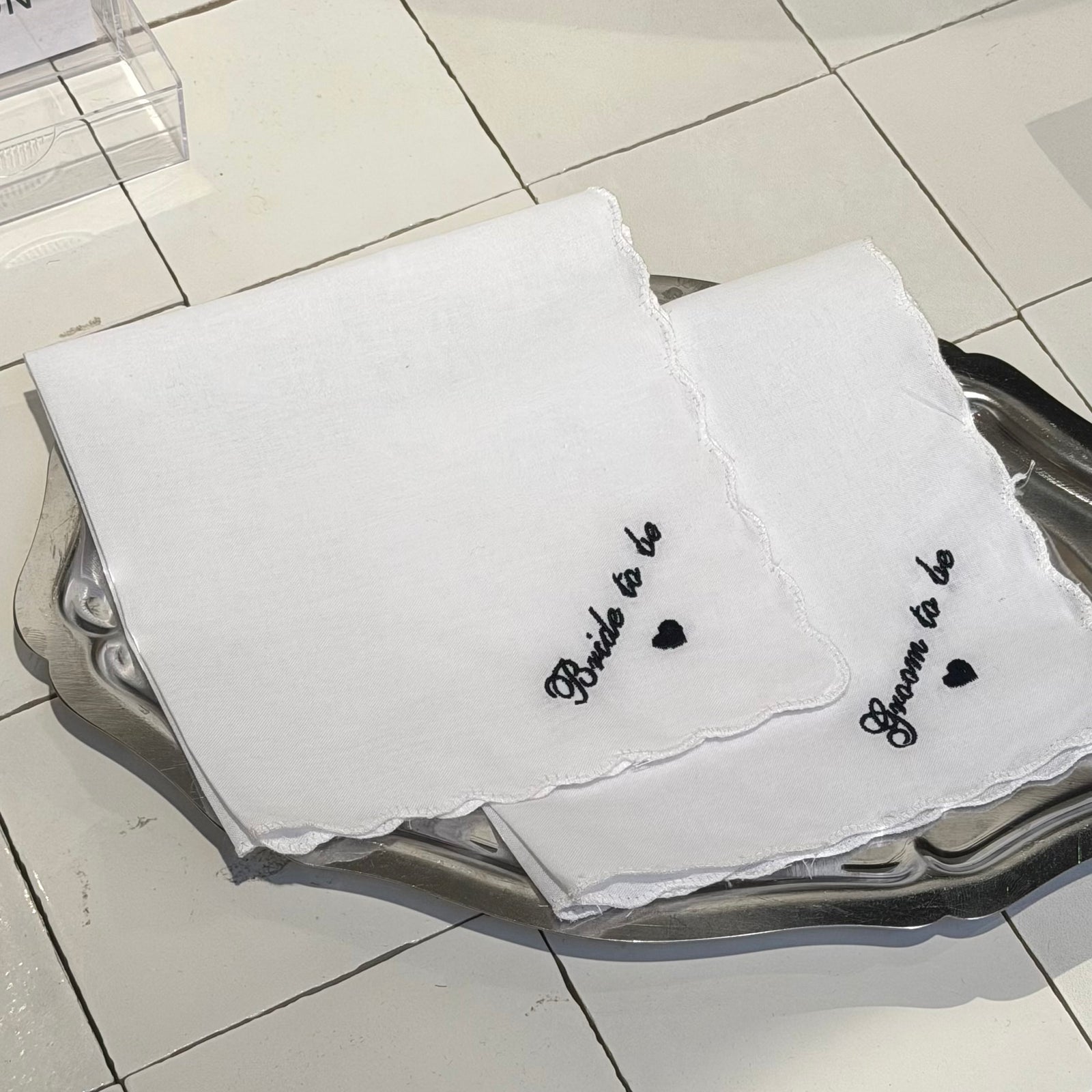 Embroidered Tissue/Cocktail Napkin