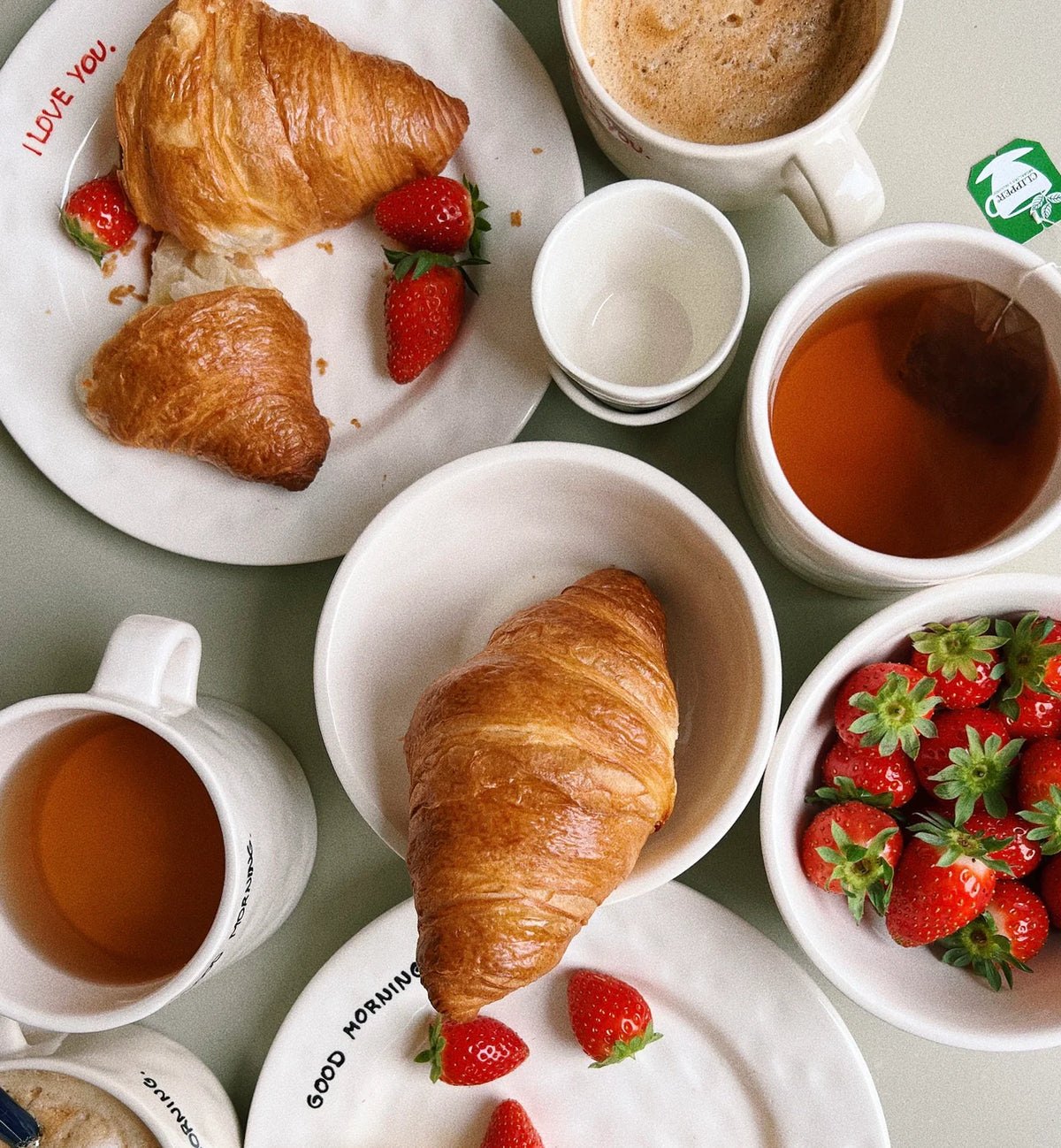 Breakfast plate - I love you