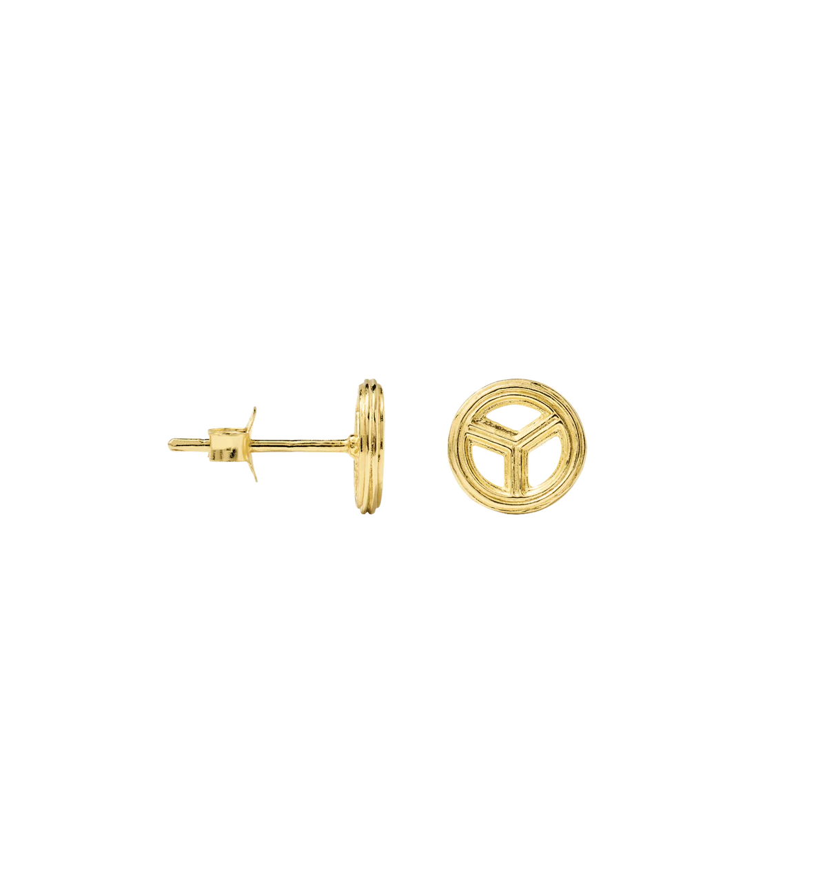 Single Peace Stud Earring