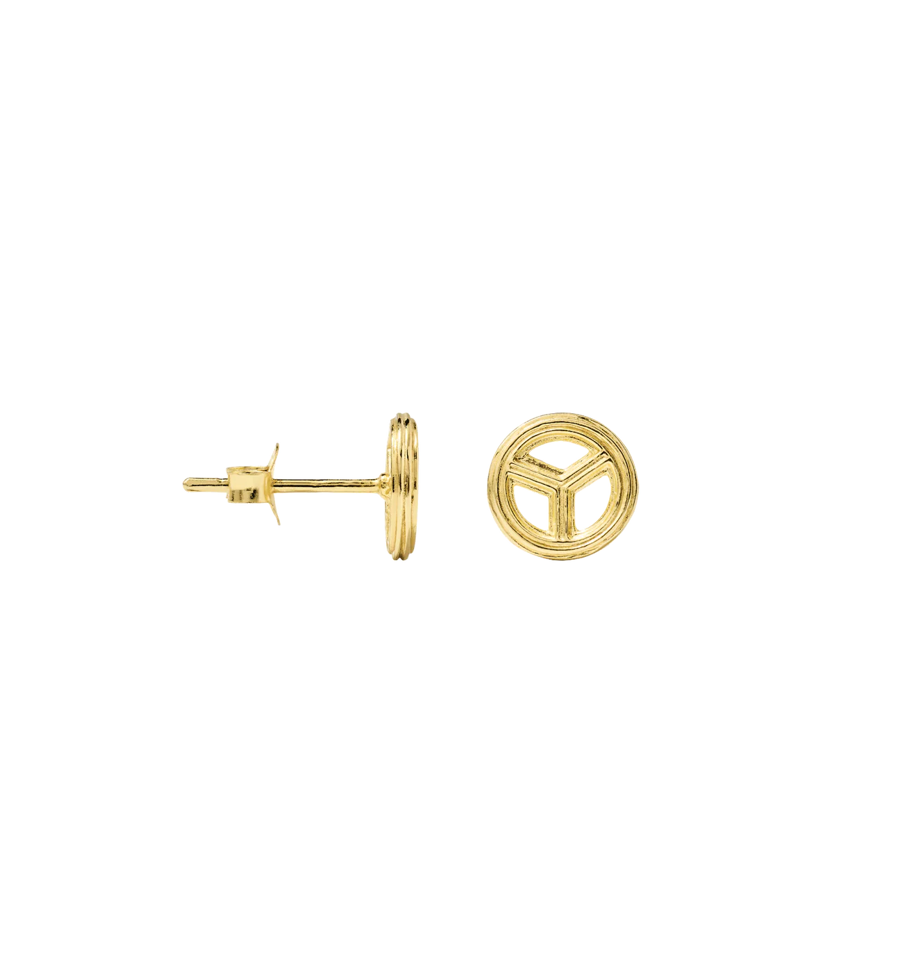 Single Peace Stud Earring