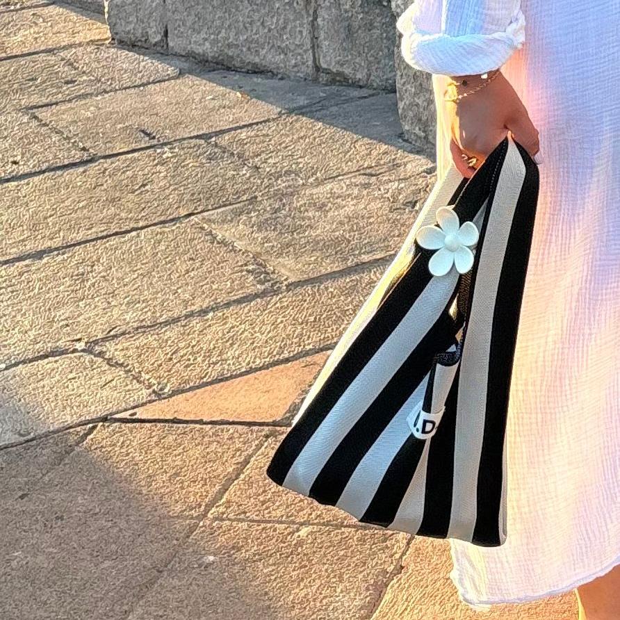 Gepersonaliseerde Striped Shopper