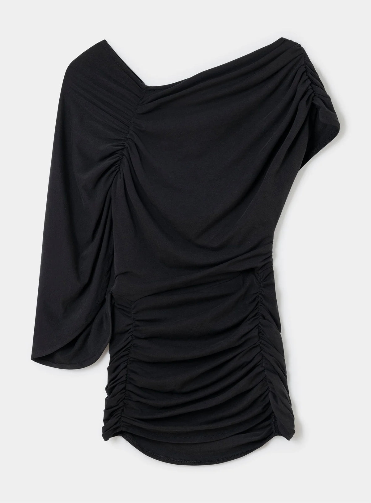 AERIS BLACK DRAPED TOP