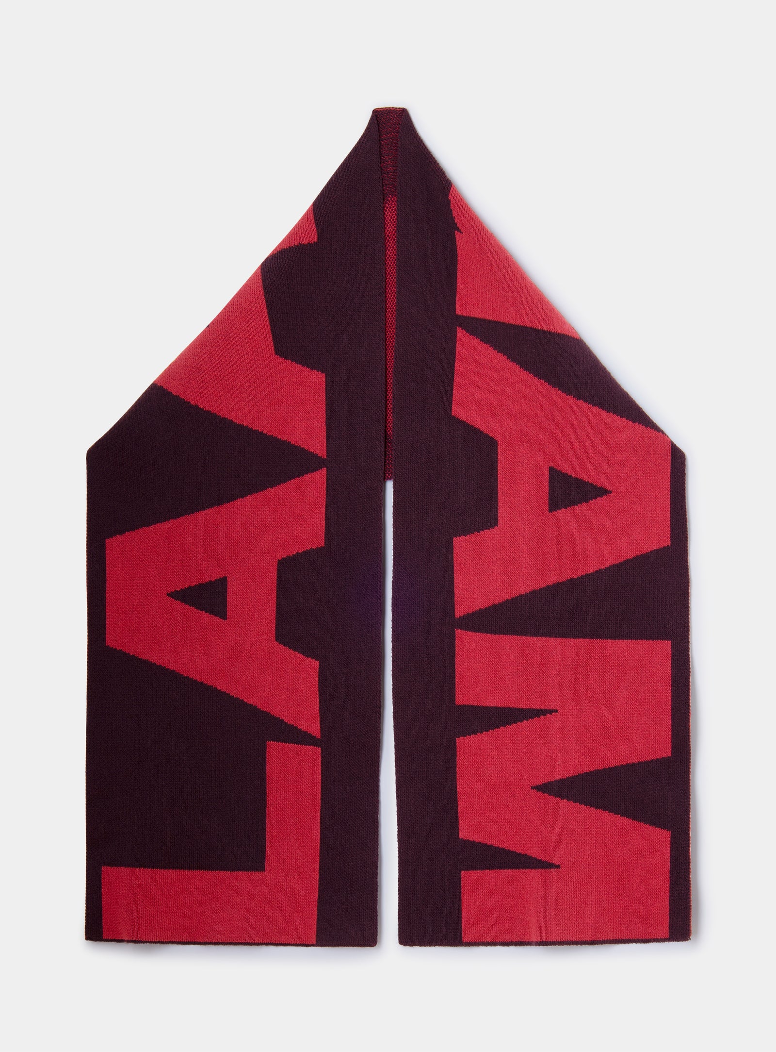 DAMSON PLUM LOGO SCARF