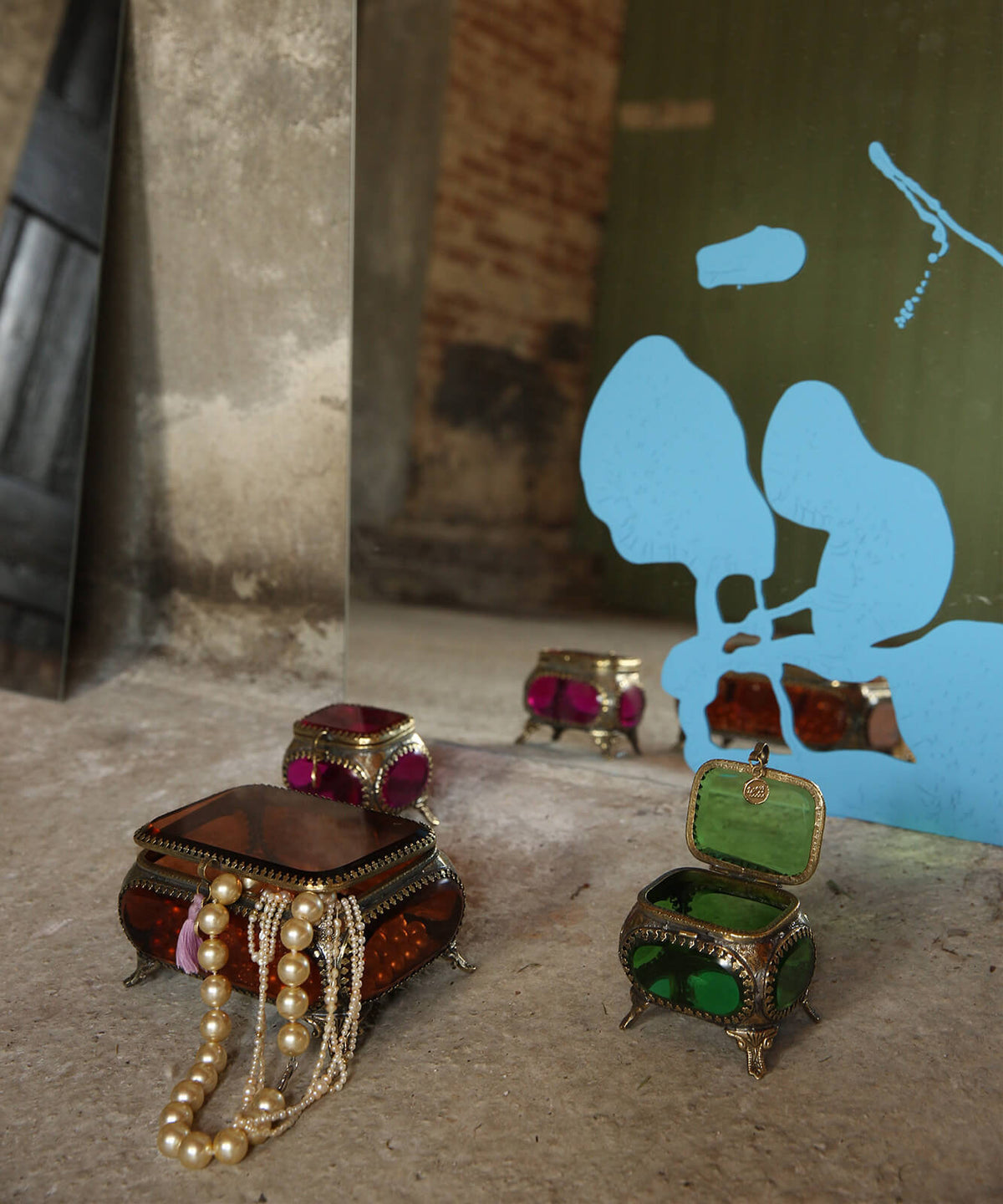 Laila Reasure Box Emerald Green