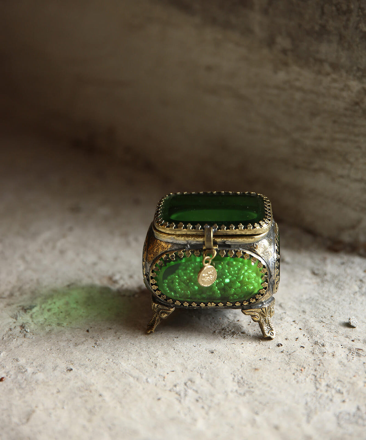 Laila Reasure Box Emerald Green