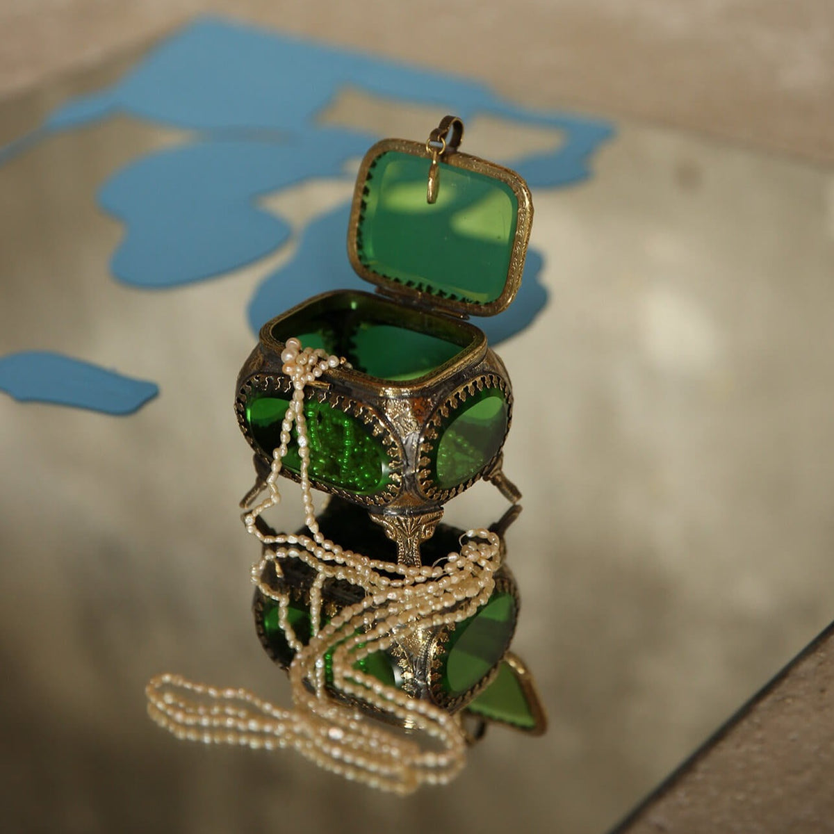 Laila Reasure Box Emerald Green