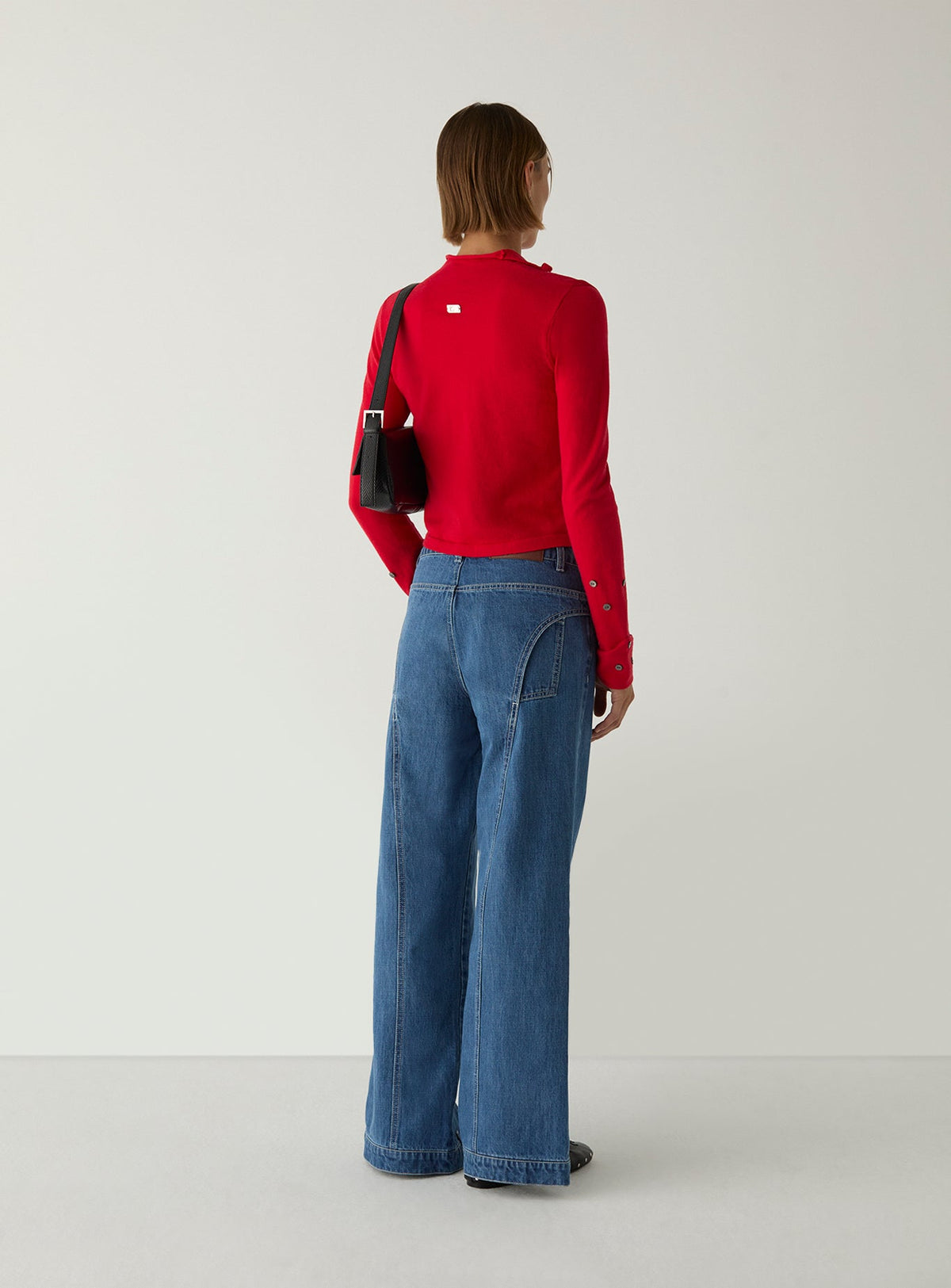 Fia Buttoned Cardigan Red