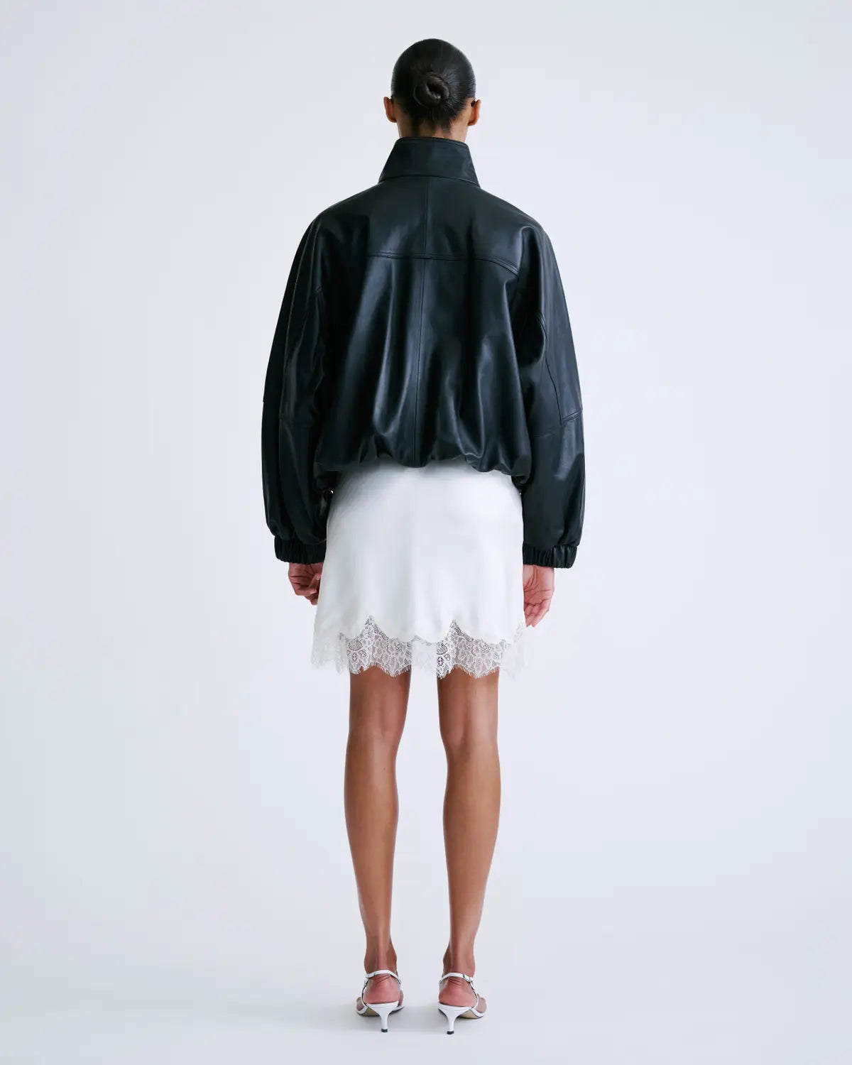 LS Pine silk skirt