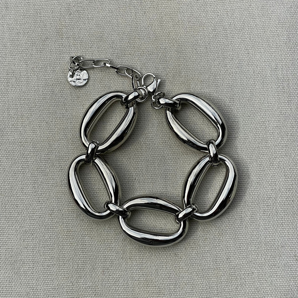 Silver Steel chain bracelet