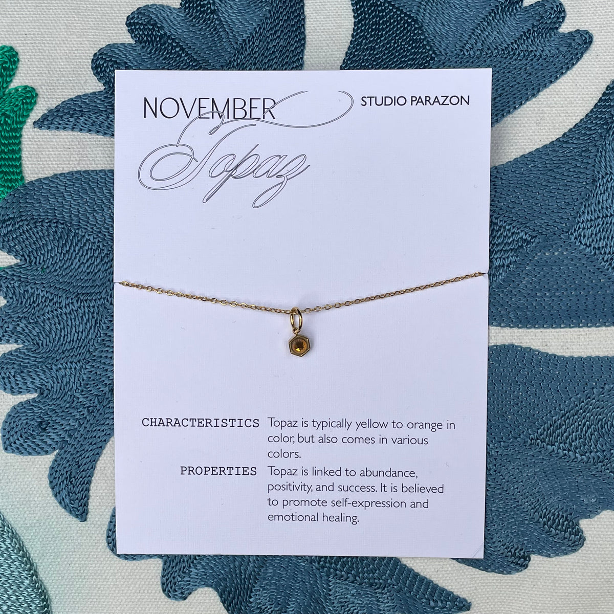 Birthstone Charm (necklace not included)