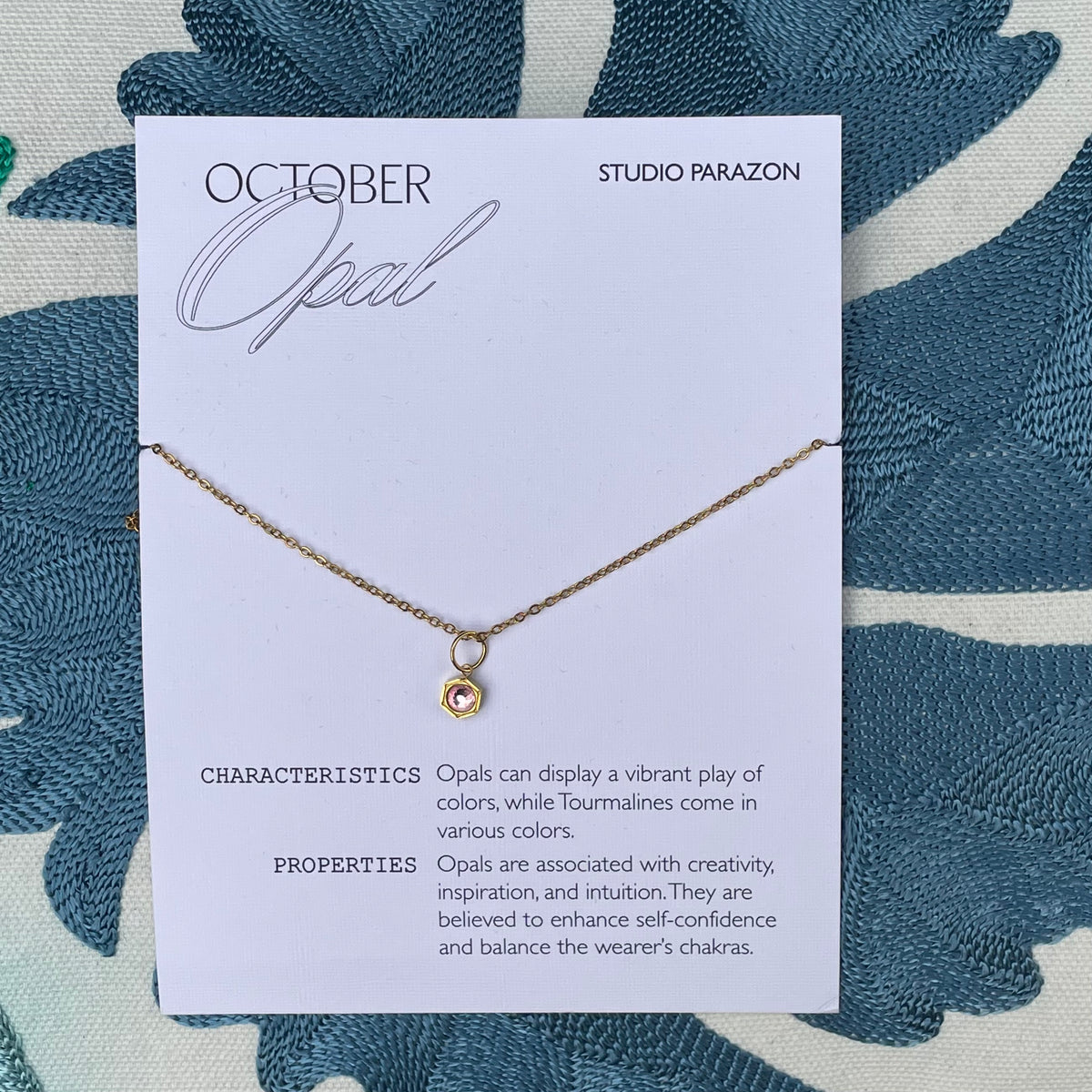 Birthstone Charm (necklace not included)