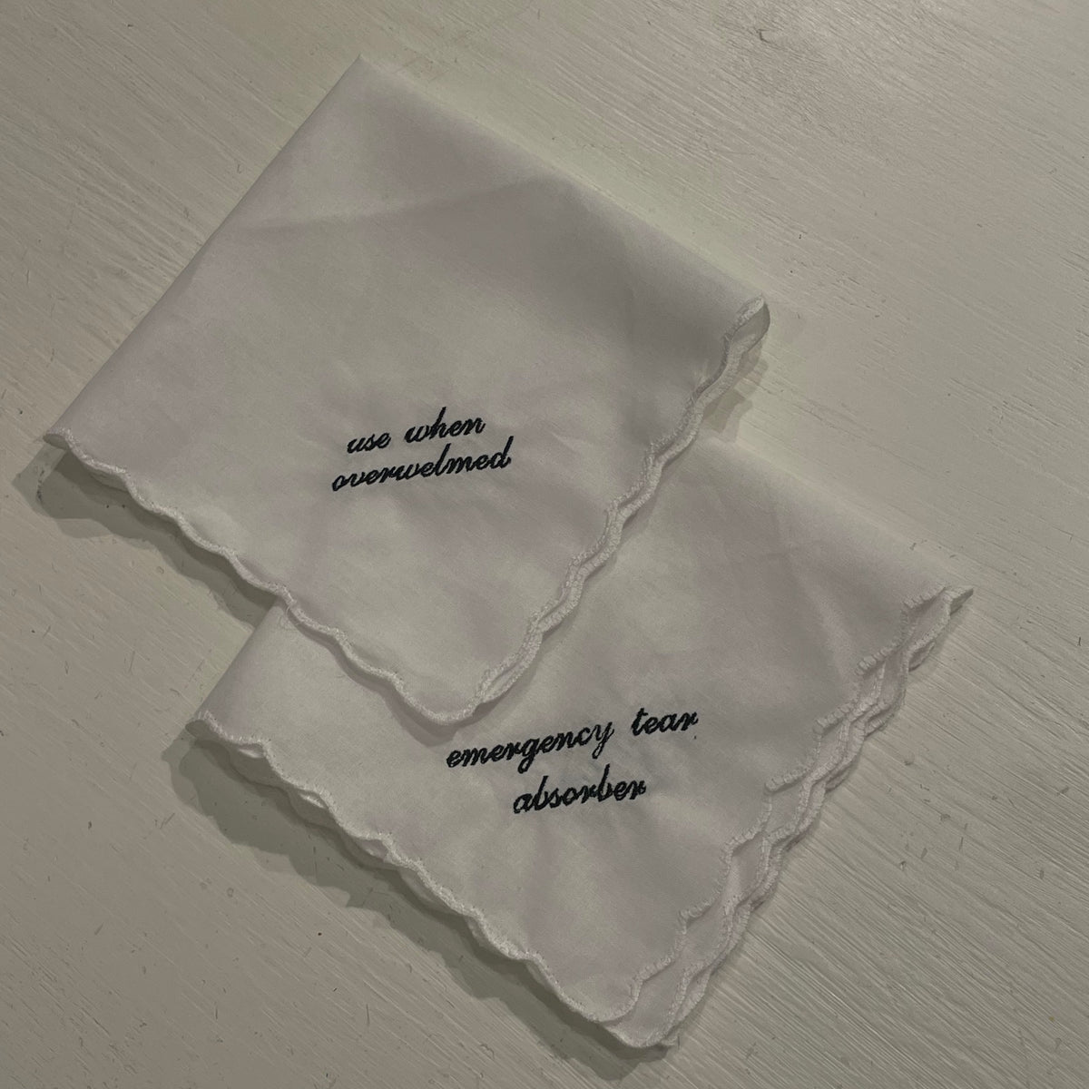 Embroidered Tissue/Cocktail Napkin