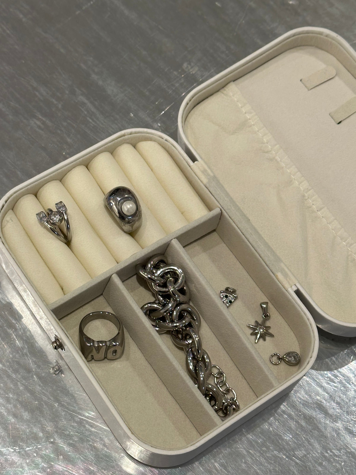 Personalized Jewelry Box White