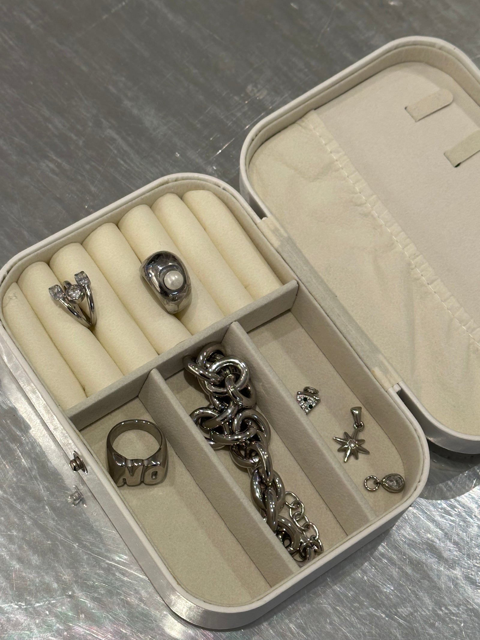 Personalized Jewelry Box White