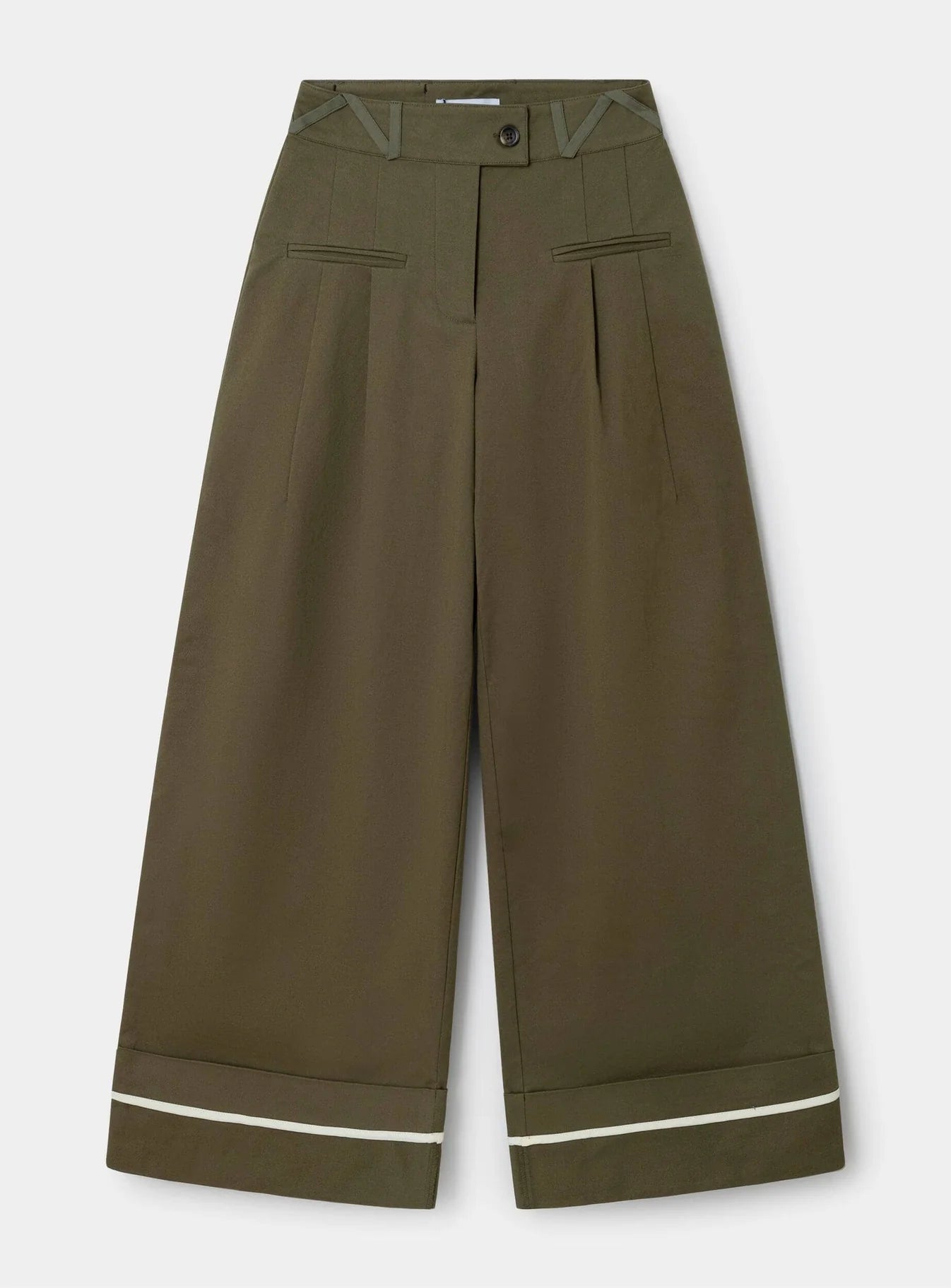 Kaki pants wide legs