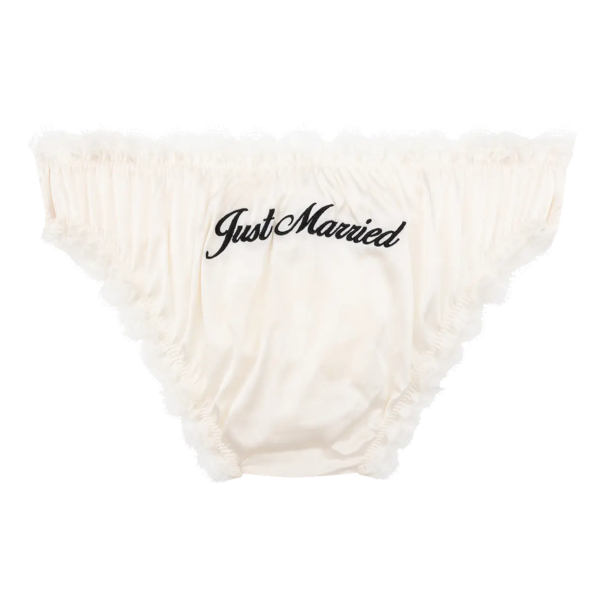 LS Just Married Frilly brief