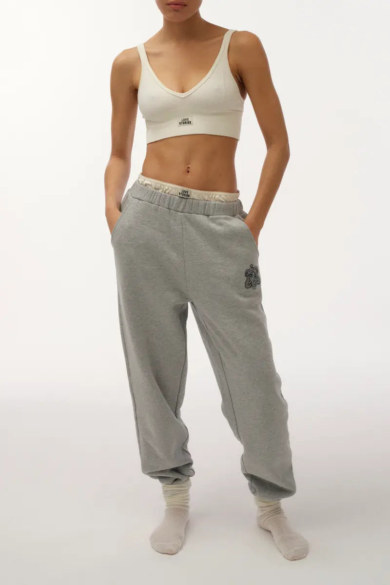 LS Donna Trackpants Grey