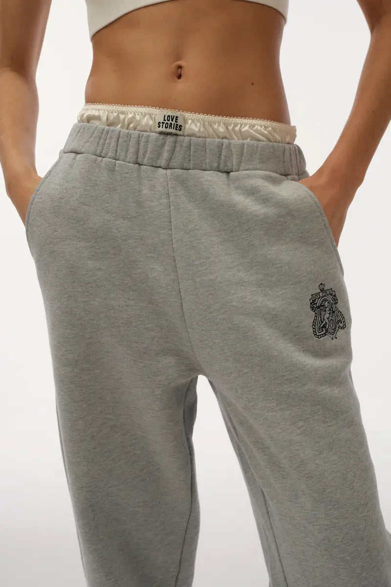 LS Donna Trackpants Grey