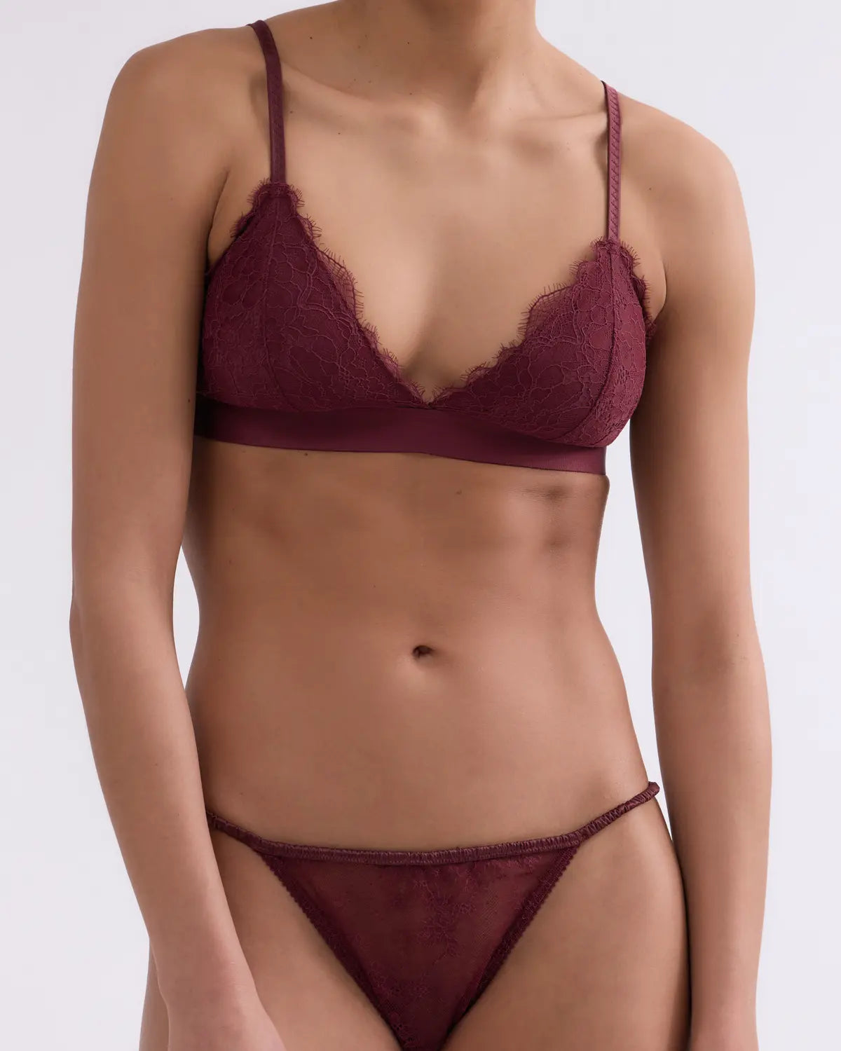 LS Darling Bralette Bordeaux