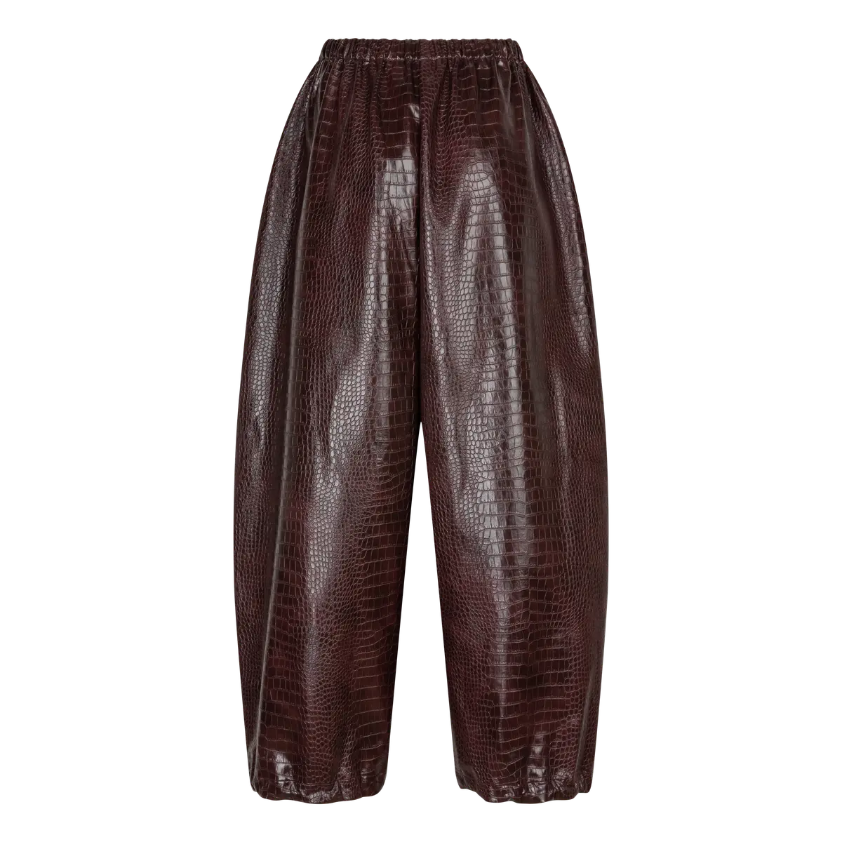 LS Fran Pants Bordeaux Croco