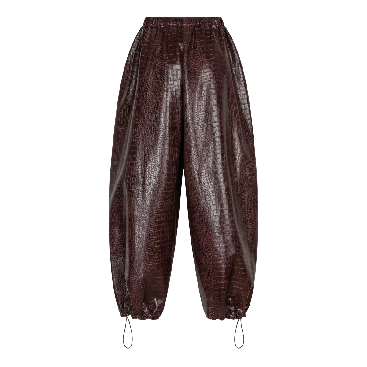 LS Fran Pants Bordeaux Croco
