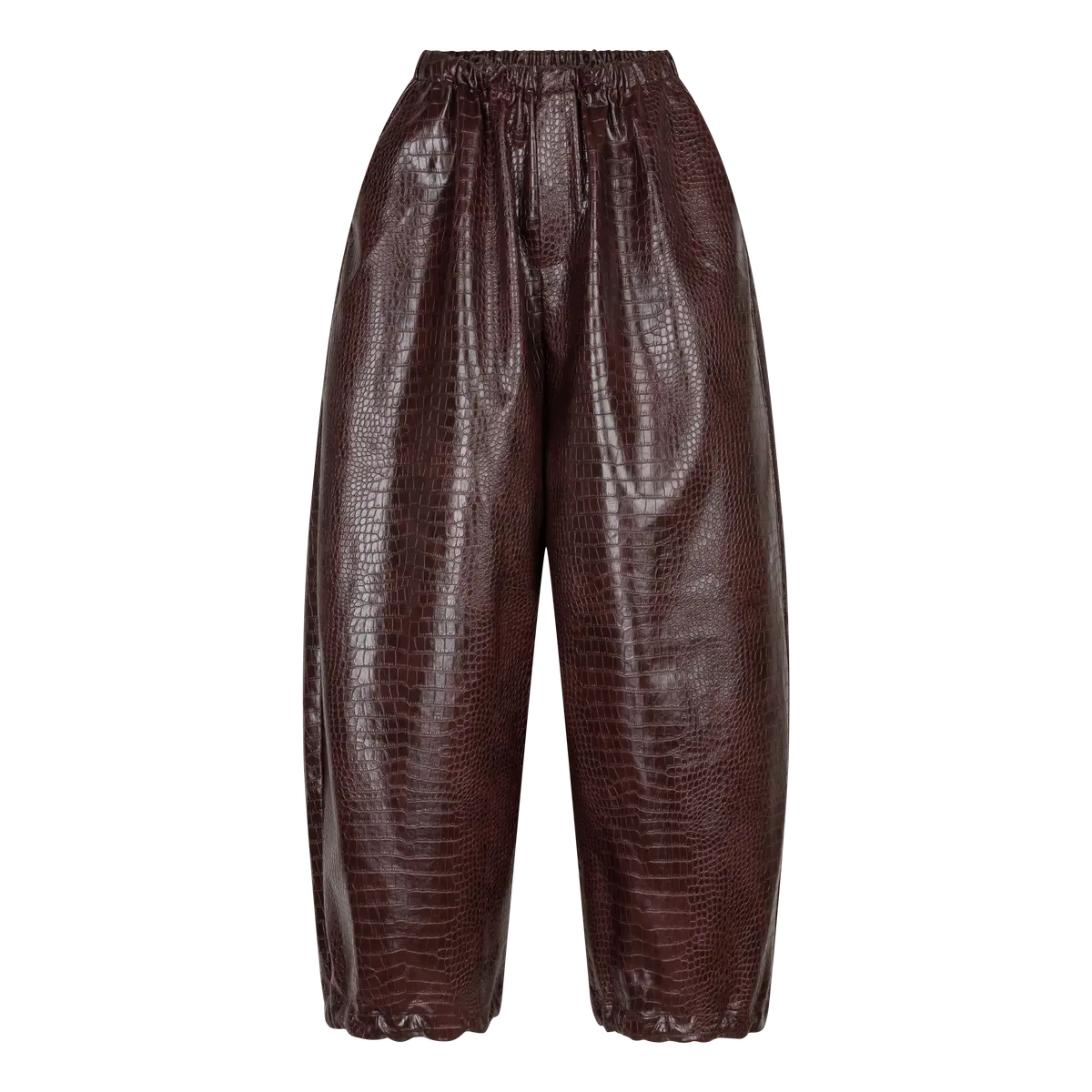LS Fran Pants Bordeaux Croco