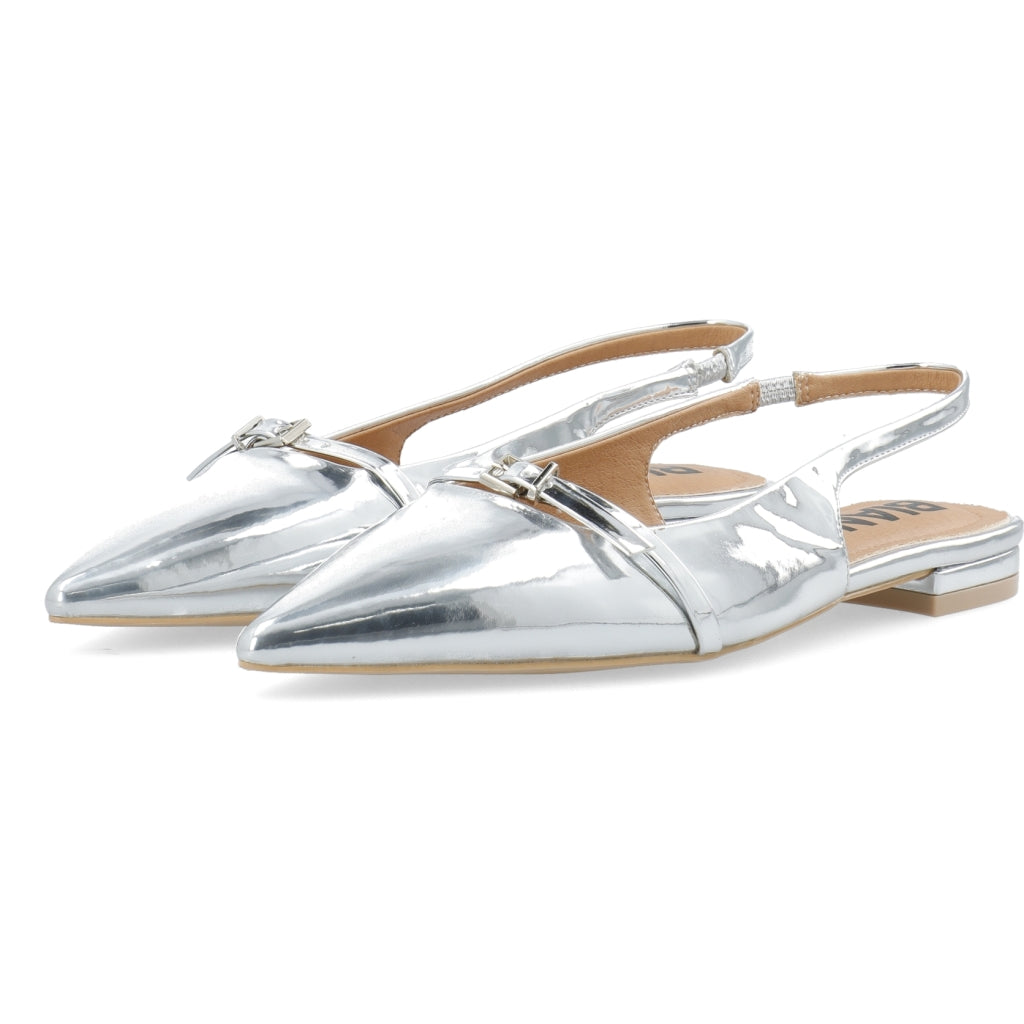 Pointy flat silver mirror