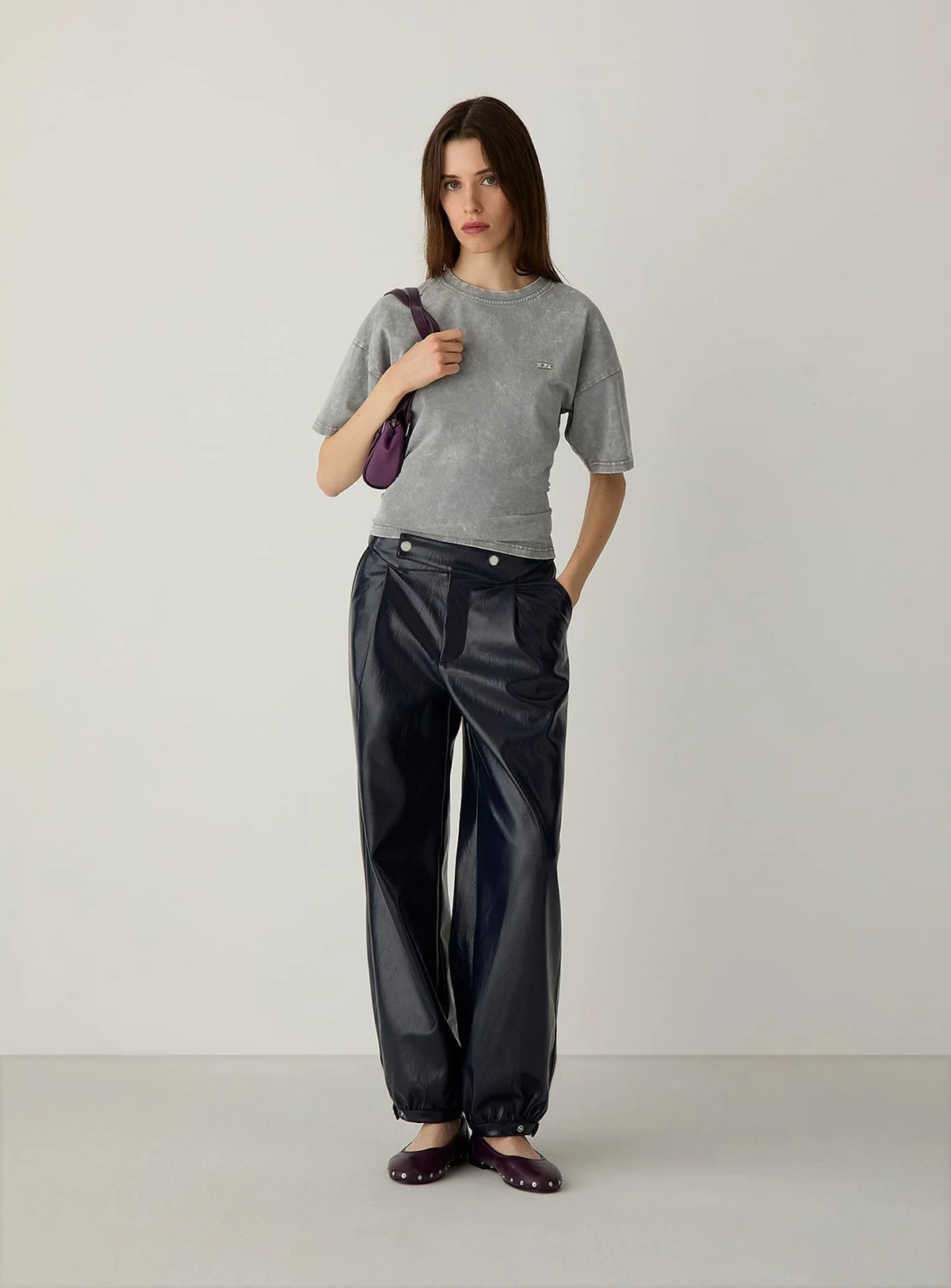 Riley Navy Balloon Pants